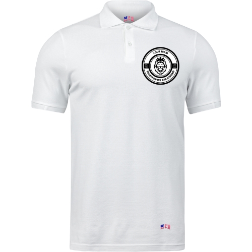 White Polo Shirts with your logo 1 White Polo Shirts with your logo 1 - Image 5