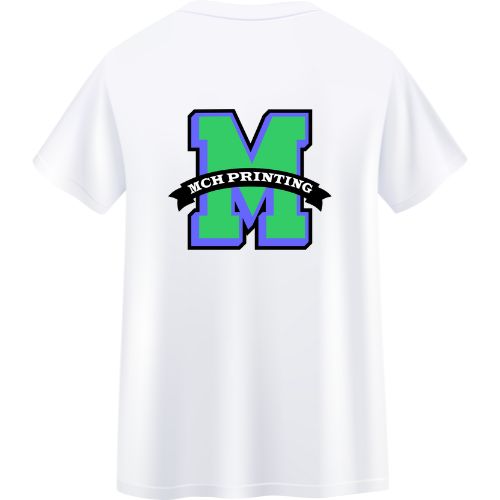 White Short Sleeves T-shirts M 3D White Short Sleeves T-shirts M 3D - Image 2
