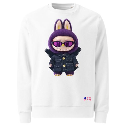 White Sweatshirts with love labubu White Sweatshirts with love labubu - Image 4