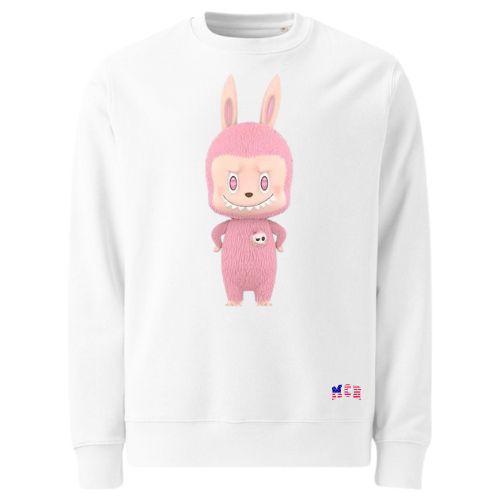 White Sweatshirts with love labubu White Sweatshirts with love labubu - Image 11