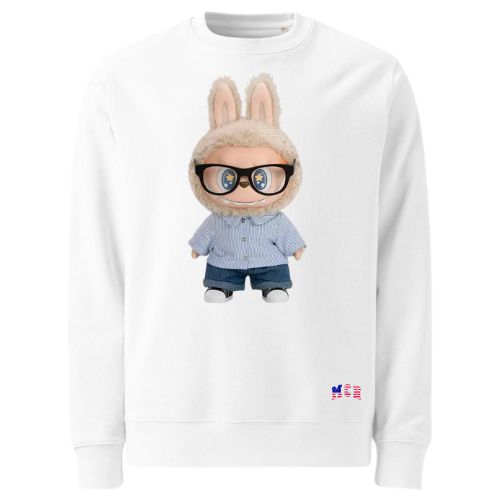 White Sweatshirts with love labubu White Sweatshirts with love labubu - Image 6