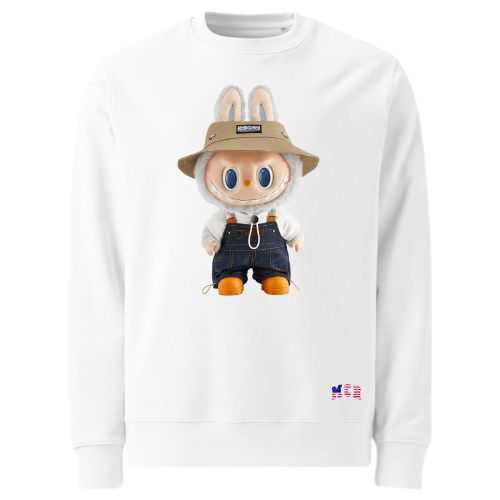 White Sweatshirts with love labubu White Sweatshirts with love labubu - Image 5
